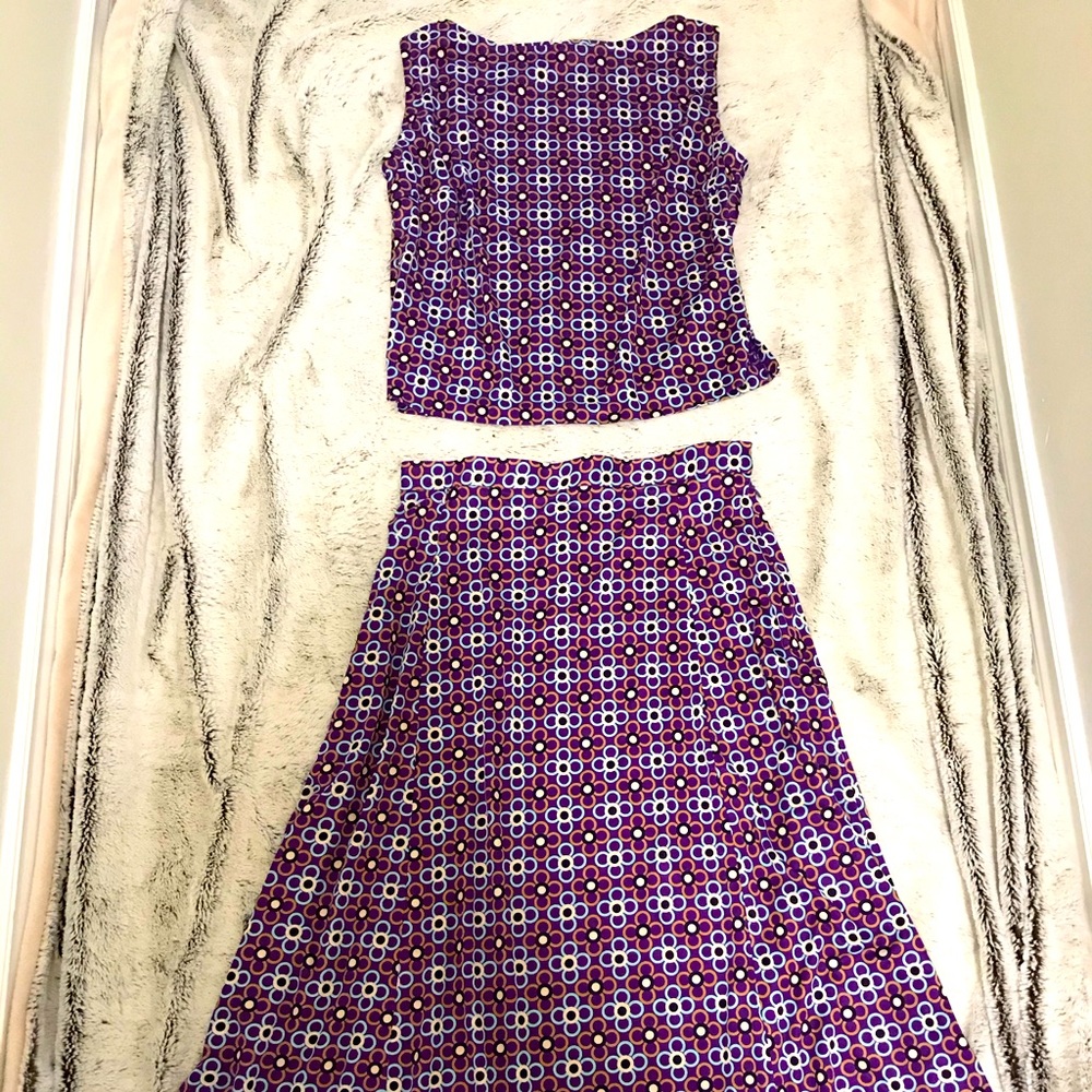 70’s style skirt set